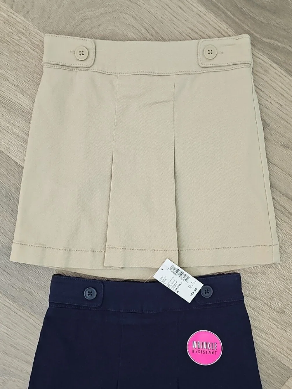 The Children's Place Girls' Skort in Navy and Khaki